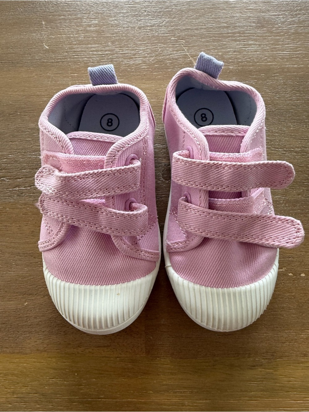 Cat & Jack Kids Canvas Hook-and-Loop Sneakers in Pink
